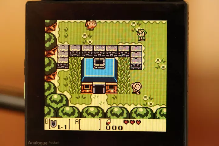 Analogue pocket running a game