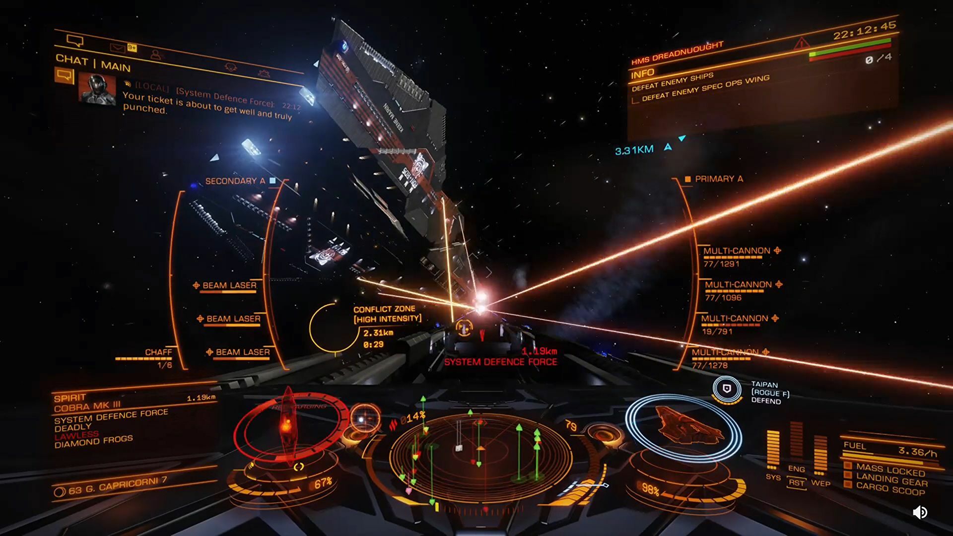 Screenshot from Elite dangrous