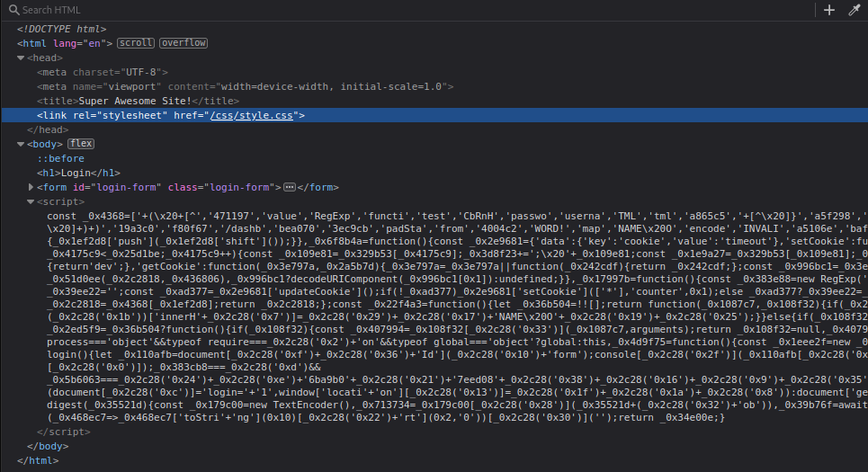 Obfuscated JavaScript