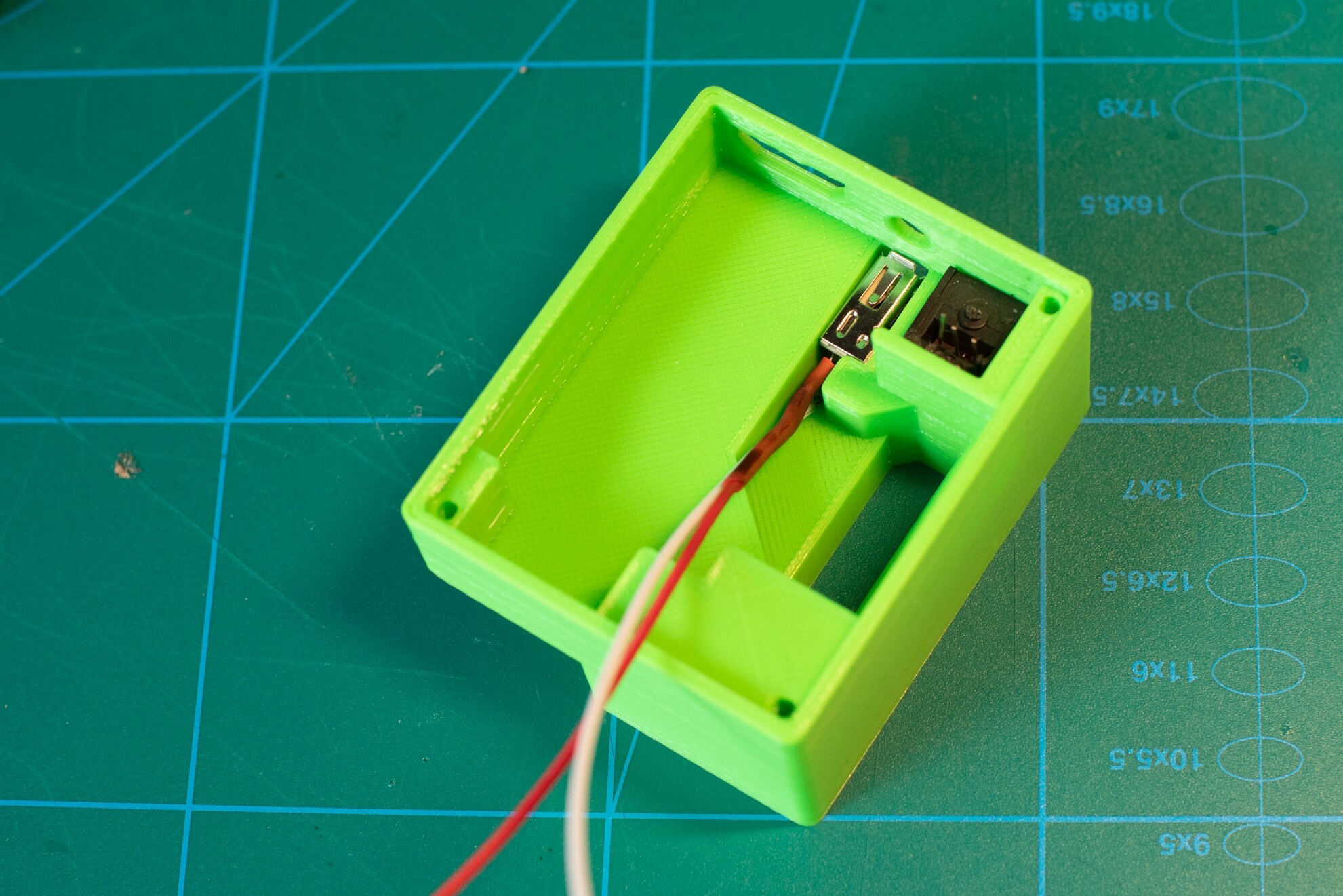 Fig 5: USB power supply in 3D printed housing